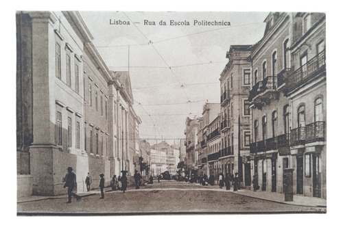 Portugal Lisboa Rua Da Escola Politechnica Antigua Postal