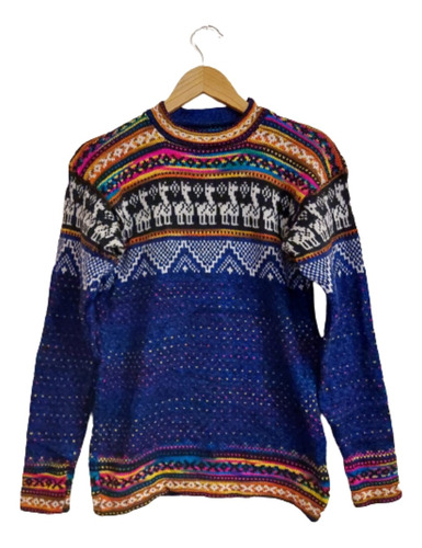 Sweater Pullover Lana De Alpaca Chispas Unisex