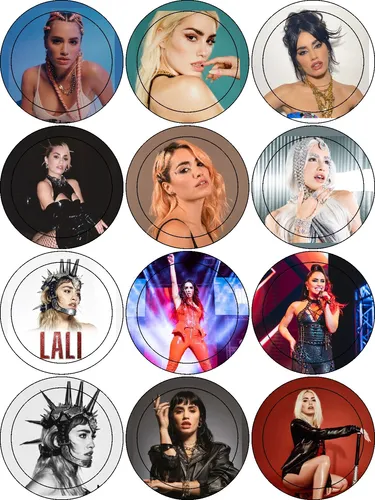 Pins Prendedores 55 Mm Lali Esposito Mp3 X 15 Unidades