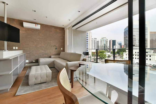Imagem 1 de 27 de Apartamento Mobiliado 62 Metros, 1 Dormitório, 2 Vagas, Para Locação, R$ 6.700,00 Na R. Elvira Ferraz, 250 Vila Olímpia, São Paulo, Sp - Sp - Ap5579_sales