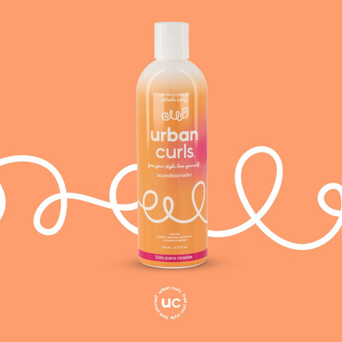 Acondicionador Para Cabello Rizado Urban Curls Sin Sal 360ml