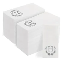 Comprar Servilletas Desechables Monogramadas - Letra H, Absorbentes