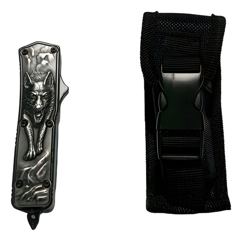 Cuchillo Navaja Automatica Retractil Horizontal Lobo