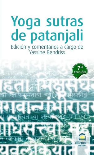 Yoga Sutras De Patanjali - Bendriss - Libro Nuevo