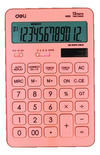 Calculadora Deli New Touch 12 Dígitos Colores Varios