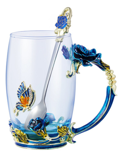 Kpcuisite Glass Tea Cup Café Tazas &amp; R B072q6fb64_160424