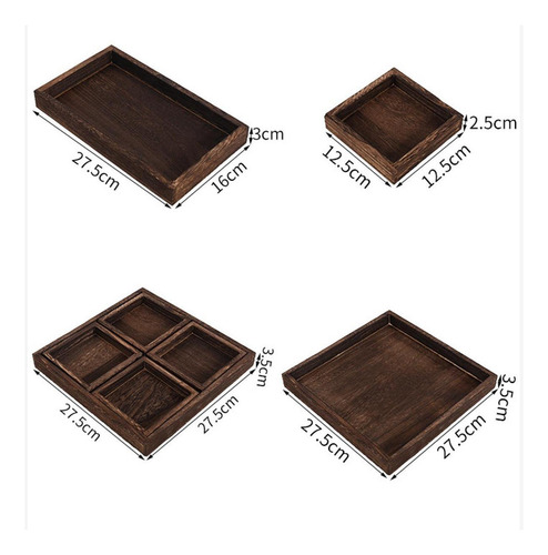 Bandeja De Madera Para Servir, Bandeja Para Mesa De Café,