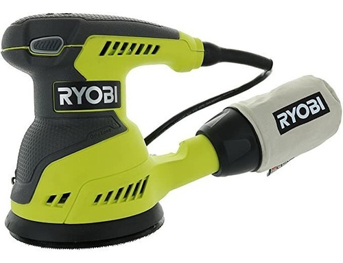 Ryobi Rs290g Lijadora De Órbita Aleatoria Con 3 Almohadill.