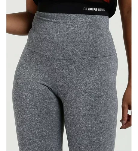 Calça Legging Meia Cinta Academia Romance Fitness Feminino