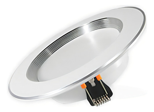 10 Pack Panel Led 20w Para Empotrar Falso Plafon O Bote 12cm Color Marco Blanco Con Satin Luz Fria 6500k