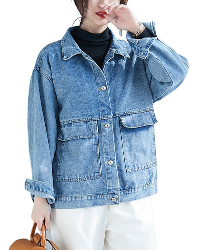 Nueva Versión Coreana De Chaqueta De Jeans Holgada Y Adelgaz