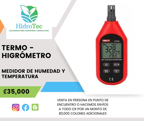 Termo - Higrómetro: Medidor De Humedad Y Temperatura