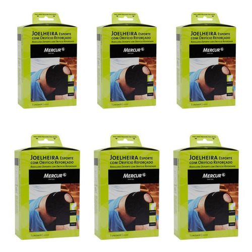 Mercur Joelheira Neoprene C/ Furo Reforçada P (kit C/06)