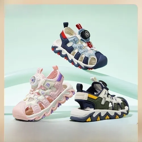 Sandalias Hobibear Con Hebilla Giratoria Para Niños, Zapatos