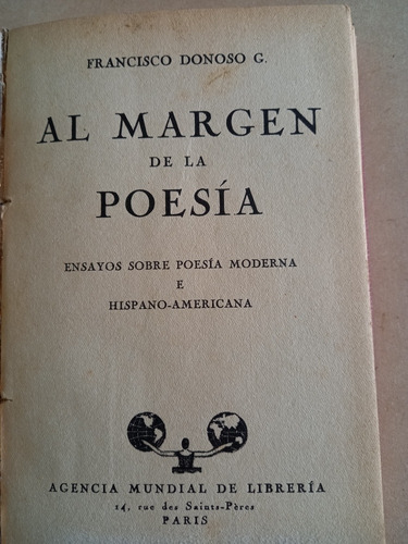 Ensayos Sobre Poesía Moderna E Hispano-americana - F. Donoso