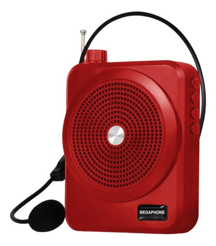 Parlante Megafono Portatil Recargable Microfono Multifuncion