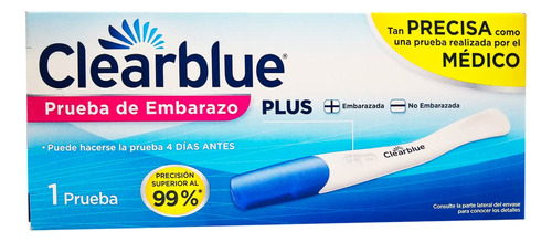 Clearblue Prueba De Embarazo Plus Caja Con 1 Prueba