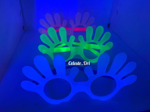 Imagen 4 de 7 de Lentes Fluor Anteojo Diseños 6 Unidades Fiesta Cotillón Neón