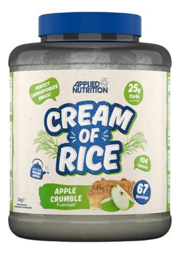 Cream Of Rice (crema De Arroz) Applied Nutrition 4.4lb 67srv
