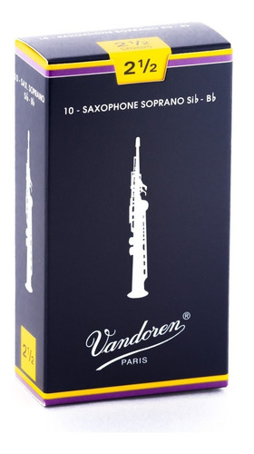 Cañas Saxo Soprano Vandoren Sr20 (caja X 10 Unds)