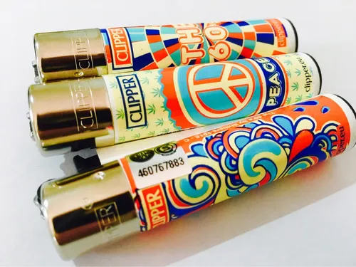 Clipper Flower Power Encendedor / España / Piedra Gas / Clip