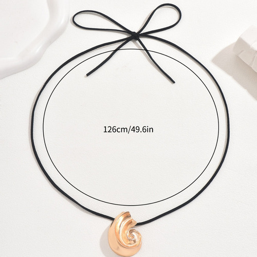 Collar De Caracola De Metal For Mujer