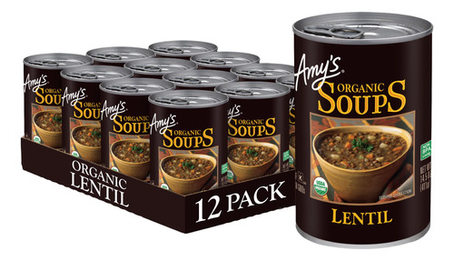 Amy's Sopas Organicas, Lentejas Al Curry