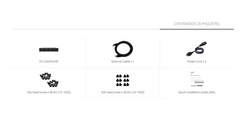 Nas Rackeable 12 Bahias Qnap Ts-1232pxu 4gb Ram 2.5g 10g Sfp