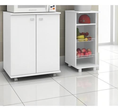 Balcão Fruteira Aberto 2 Aramados Bf3206 Tecno Mobili Dhwt