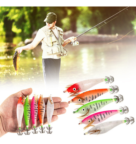 Bx Señuelo De Pesca Linous Squid Jig Para Calamares Y Sepias