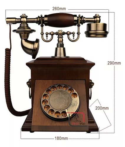 Telefono Antiguo De Madera