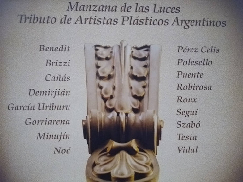 Tributo De Artistas Plásticos Argentinos Manzana De Las Luce (Usado)