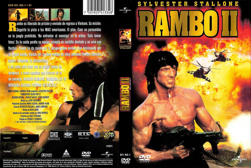 Rambo 1, 2 Y 3 - Sylvester Stallone - (3 Dvds)