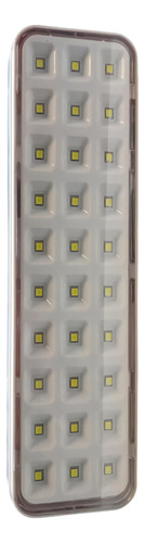 Luz De Emergencia 30 Led Recargable Bateria Litio Extraible Color Blanco