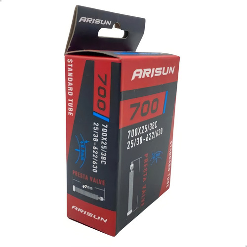 Cámara de aire Presta Speed Bike Arisun 700 X 25/38c 48 mm