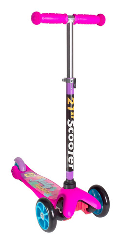 Imagem 2 de 5 de Patinete Judy Guidão Ajustável Rosa - Até 40kg - Samba