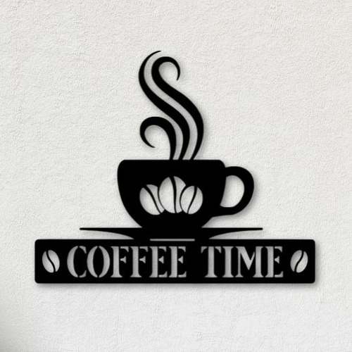 Cuadro De Cocina Coffee Time Creativo Moderno En Mdf 