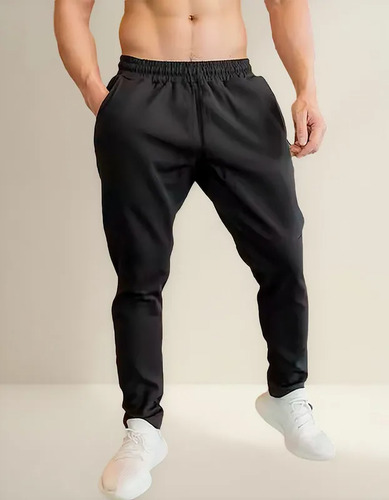 Pantalon Jogging Elastizado Deportivo Slim Gym Hombre