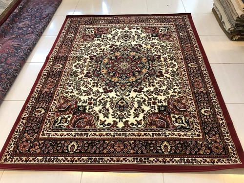 Imagem 7 de 8 de Tapete Herat Ruby 100x150 Cm 1x1,5m São Carlos Tipo Persa
