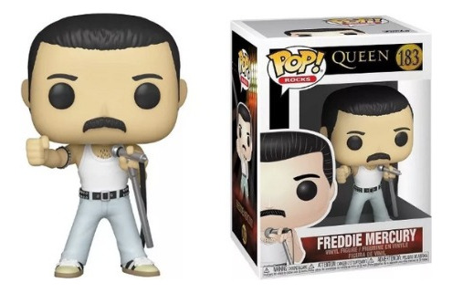Funko Pop Freddie Mercury No 183 Rocks (Usado)