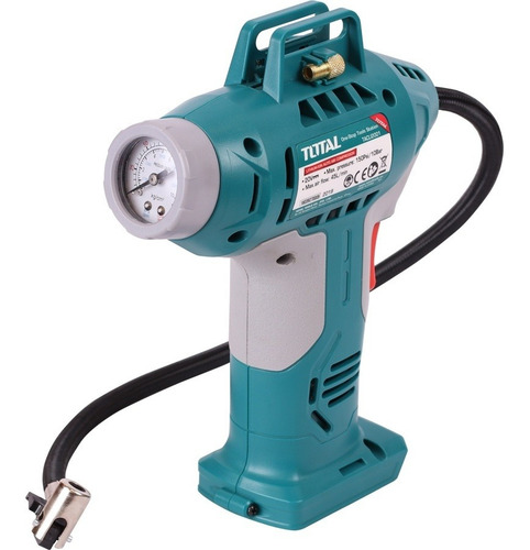 Imagen 5 de 6 de Inflador Inalámbrico De Mano 20v Total TACLI2001 150 psi sin batería ni cargador