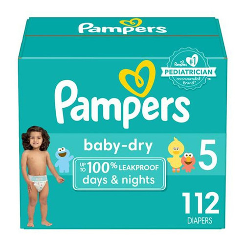 112 Pañales Pampers Babe Dry T5 - Unidad a $201800