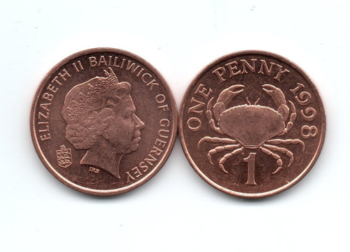 Guernsey Moneda 1 Penny Año 1998 Km#89 Sin Circular