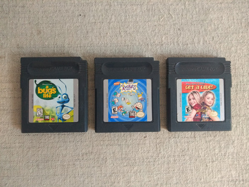 Lote 3 Juegos Game Boy Color Originales (rugrats, Bugs)