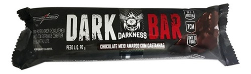 Dark Bar (90g) Chocolate Meio Amargo C/ Castanhas Darkness