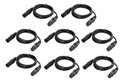 Cable Xlr De 1 M/3,3 Pies Dmx512 Cable De Señal De Luz De Es