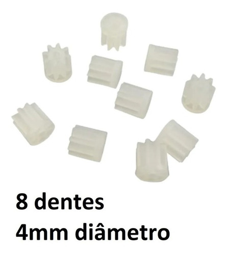Imagem 2 de 4 de Kit 8 Engrenagens Drone Eachine E58 Engrenagem Motor Hélices
