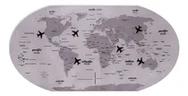 Comprar Quadro Metálico Geguton Decorativo Mural Mapa Mundi Vintage