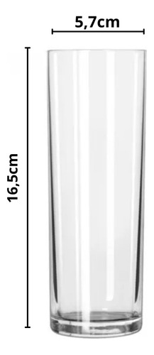 Set X 2 Vaso De Vidrio Bar 300 Ml Nadir Linea Cylinder