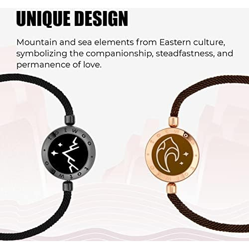 Totwoo Pulseras Táctiles De Larga Distancia Para Parejas, E